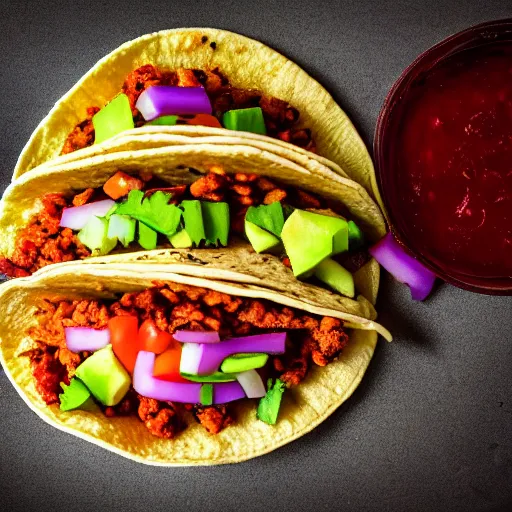 Prompt: a taco stuffed with shit hyperreal deviant art extreme detail deep focus hdr 8k, digital art, food,