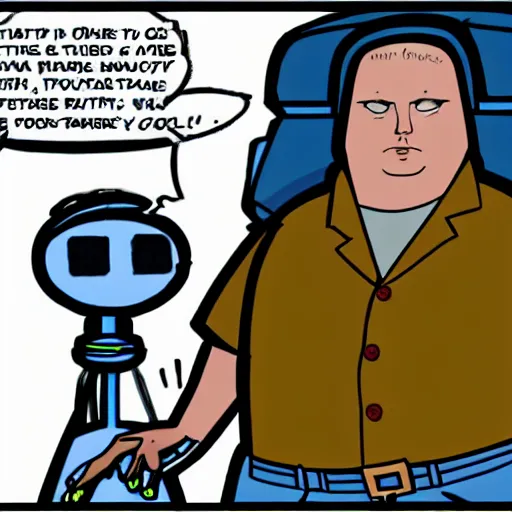 Prompt: get in the robot Bobby Hill