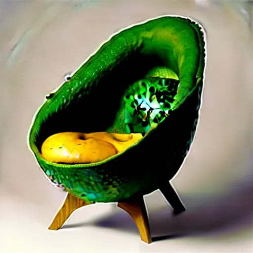 Image similar to an avocado armchair