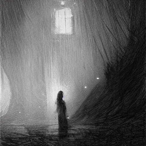 Image similar to the fire in my core heats my heart to the breaking point, twixt horror and despair my lungs catch, but cannot sate. The mind from direction fails, and cannot help but confuse my gait. dark concept art, by Greg Rutkowski, Gustav Dore, and Edvard Munch.