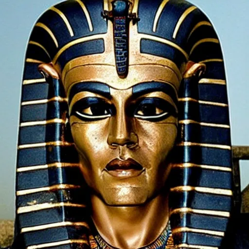 Prompt: johnny depp as osiris the ancient egyptian god