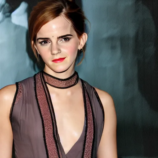 Image similar to stable diffusion user creating yet another image of emma watson
