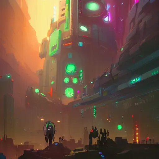 Image similar to crowded place, people, cyberpunk, bionics, augments, lights, cables, colorful, vivid, imposing, epic, digital painting, artstation, concept art, by peter mohrbacher and wlop and rhads,