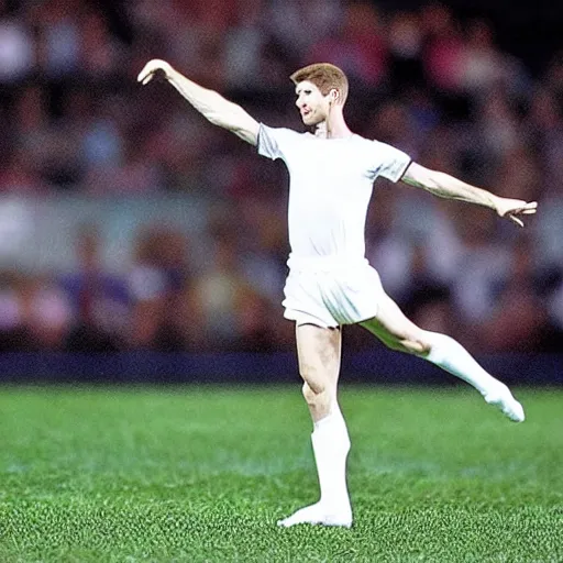 Image similar to Steven Gerrard as a ballerina