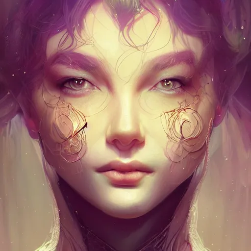 Image similar to Portrait of a beautiful magic woman, character design, fantasy, intricate, cinematic lighting, highly detailed, digital painting, artstation, concept art, smooth, sharp focus, illustration, art by WLOP and Ross Tran