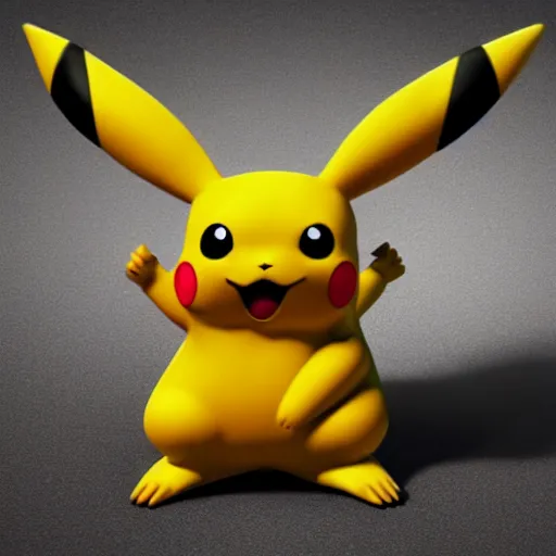 Image similar to pikachu with muscles, muscles, realistic, 4 k, photographic