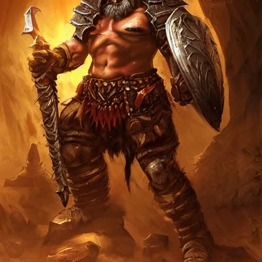 Image similar to a barbarian from diablo in heavy armor, artstation hall of fame gallery, editors choice, #1 digital painting of all time, most beautiful image ever created, emotionally evocative, greatest art ever made, lifetime achievement magnum opus masterpiece, the most amazing breathtaking image with the deepest message ever painted, a thing of beauty beyond imagination or words