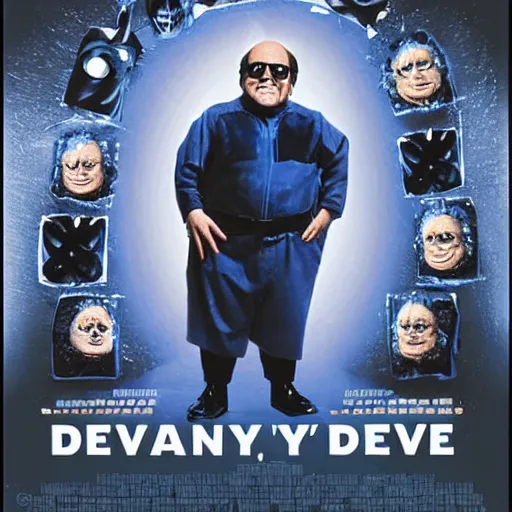 Prompt: danny devito as mr. freeze, movie poster, high quality