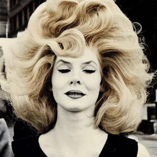 Image similar to 1 9 6 9 big hair day in new york