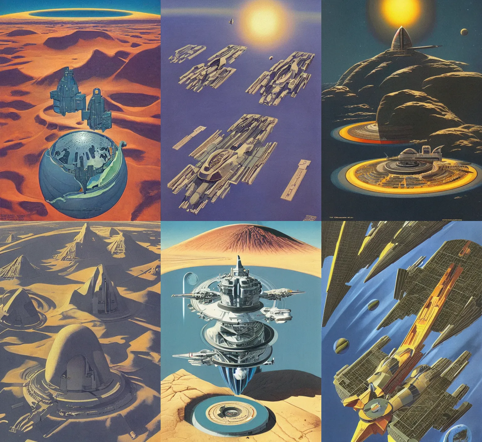 Prompt: artwork by Chesley Bonestell