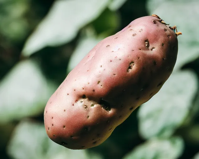 Prompt: 8 5 mm photography of elon musk potato hybrid, dof and bokeh