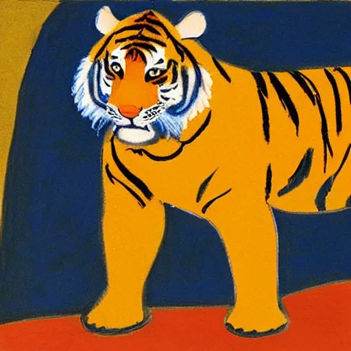 Image similar to tiger by oscar bluemner