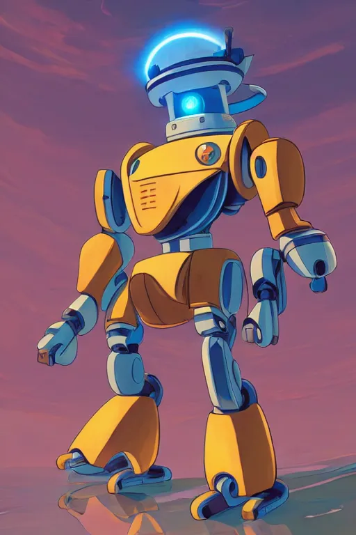 Image similar to metabots medabots medarotto medarot robot minimalist comics, behance hd by jesper ejsing, by rhads, makoto shinkai and lois van baarle, ilya kuvshinov, rossdraws global illumination ray tracing hdr radiating a glowing aura