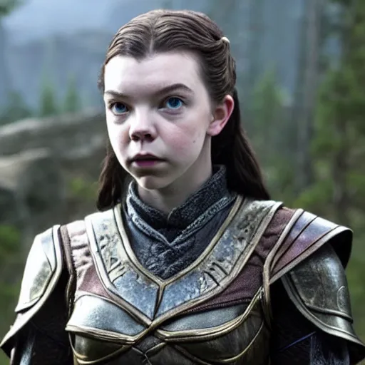 Image similar to Anya Taylor-joy as character in Skyrim