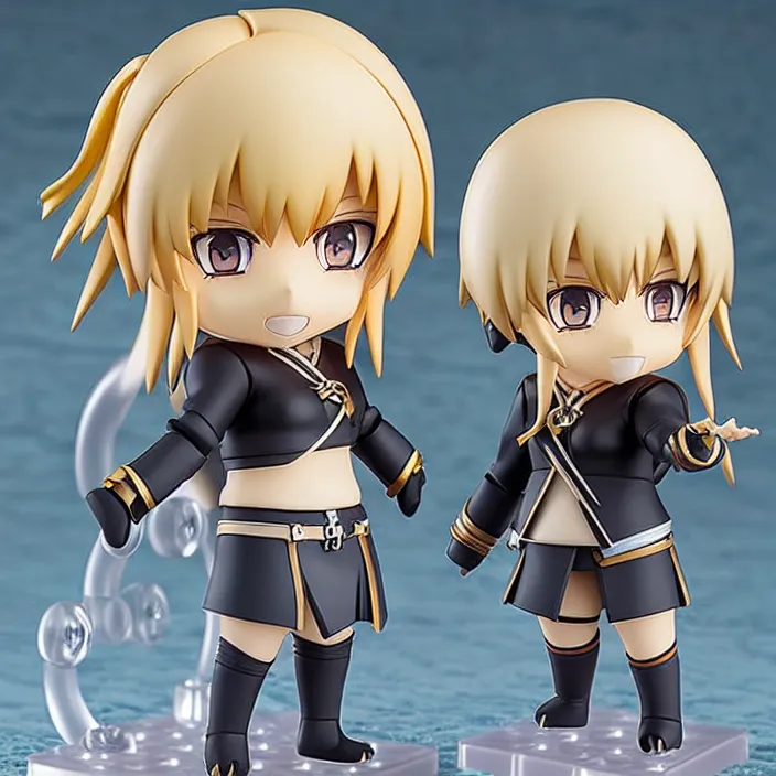 Image similar to gawr gura, an anime nendoroid of gawr gura, figurine, detailed product photo