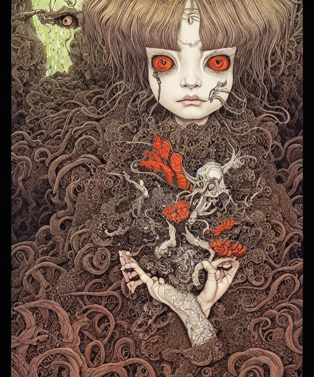 Image similar to portrait painted in jacek yerka style drawn by vania zouravliov and takato yamamoto, inspired by d & d, intricate acrylic gouache painting, high detail, sharp high detail, artstation