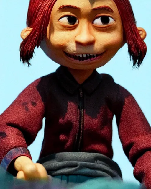 Image similar to xi jinping as a highly detailed stop motion puppet, in the style of laika studios ’ s paranorman, coraline, kubo and the two strings