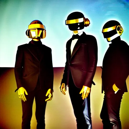 Prompt: Daft Punk of the Flat Earth, Solar Punk, Louis Daguerre