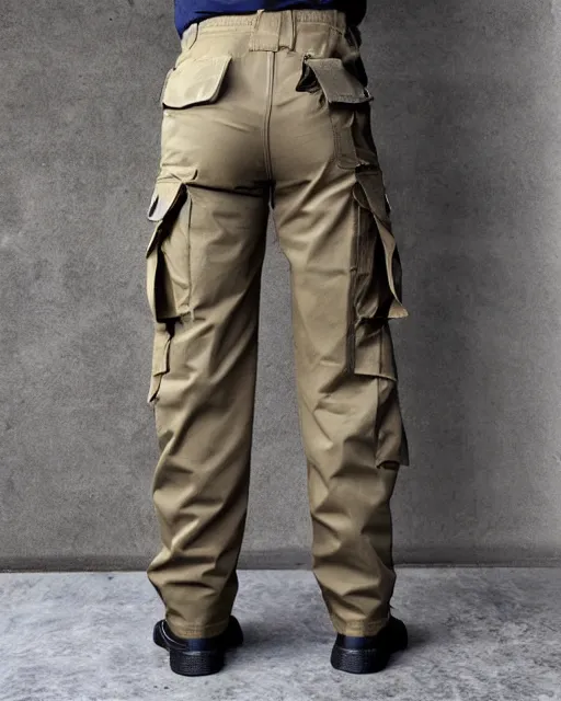 Prompt: cargo pants made of pockets