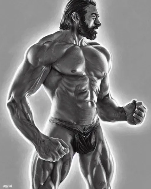 prompthunt: gigachad luigi bodybuilder in final fight onepunch man by ilya  kuvshinov, ernest khalimov body by krista sudmalis, fantasy character  portrait, ultra realistic, concept art, intricate details, elegent, digital  painting, smooth, sharp