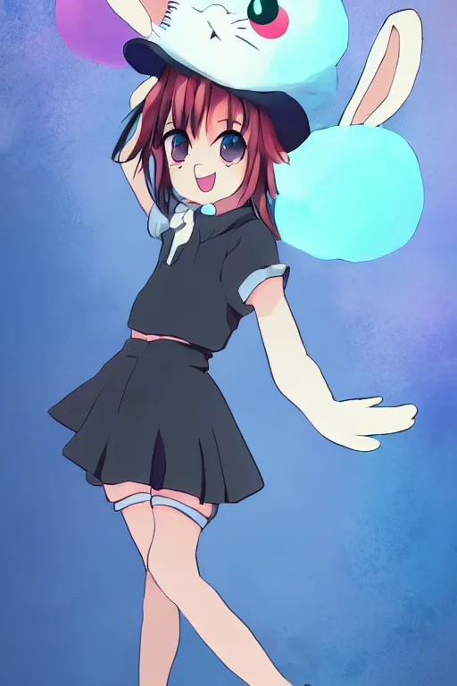 Petite Anime Girl Hentai - Tonemapped cheerful Anime girl with bunny hat in the | Stable Diffusion |  OpenArt