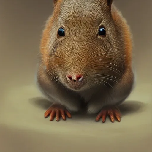 Image similar to agouti close shot, cute, fantasy painting, concept art, global illumination, tankoban, 4 k, fantasy painting, hyper detailed, pixar animation style, 8 k, studio light, award winning, by artgerm, sylvain sarrailh, rossdraws, wlop, very beautiful