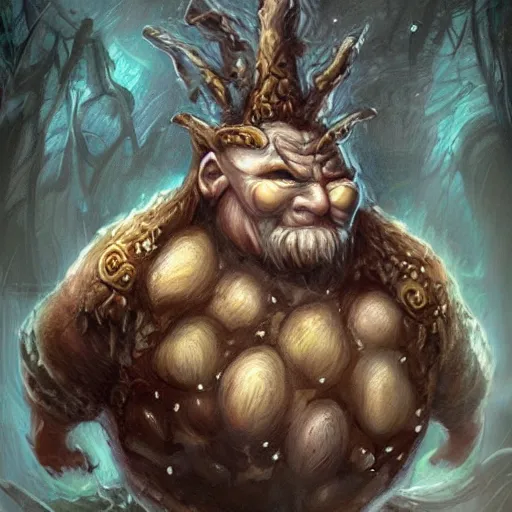 Prompt: mushroom troll fantasy concept art depardieu