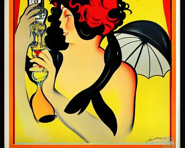 Image similar to vintage poster pur champagne. art nouveau, french, realistic, cheerful, art work by leonetto cappiello