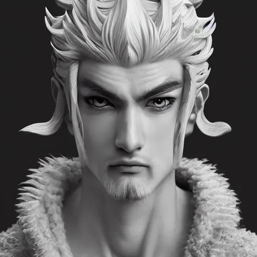 Image similar to an immortal xianxia cultivator as an absurdly handsome, elegant, angelic, young anime man, ultrafine hyperrealistic detailed face illustration by kim jung gi, irakli nadar, intricate linework, sharp focus, bright colors, matte, final fantasy, unreal engine highly rendered, global illumination, radiant light, intricate environment