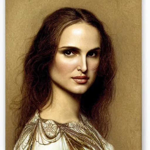 Image similar to portrait of natalie portman by ernst haeckel