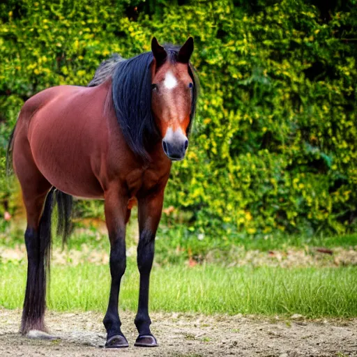 Prompt: A horse with a human body, EOS-1D, f/1.4, ISO 200, 1/160s, 8K, RAW, unedited, symmetrical balance, in-frame, Adobe Photoshop, Nvidia AI, Topaz AI