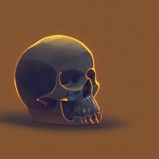 Prompt: tiny crystal skull, by charlie bowater, isometric, chroma colors, edge lighting, 8 k, polygon, paradox, screen space global illumination, volumetric light, transparent, liquid crystal, ray tracing reflections, concept art, isometric game art