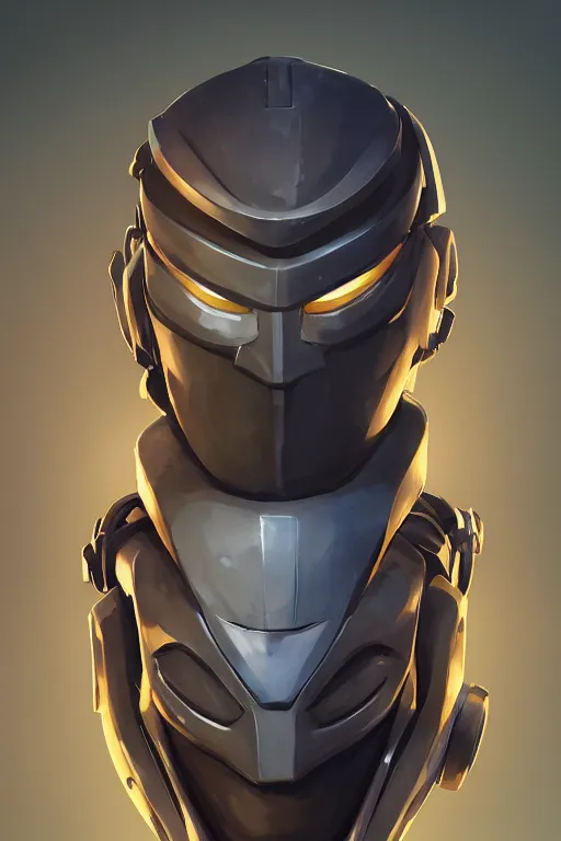 Image similar to epic mask helmet robot ninja portrait stylized as fornite style game design fanart by concept artist gervasio canda, behance hd by jesper ejsing, by rhads, makoto shinkai and lois van baarle, ilya kuvshinov, rossdraws global illumination radiating a glowing aura global illumination ray tracing hdr render in unreal engine 5