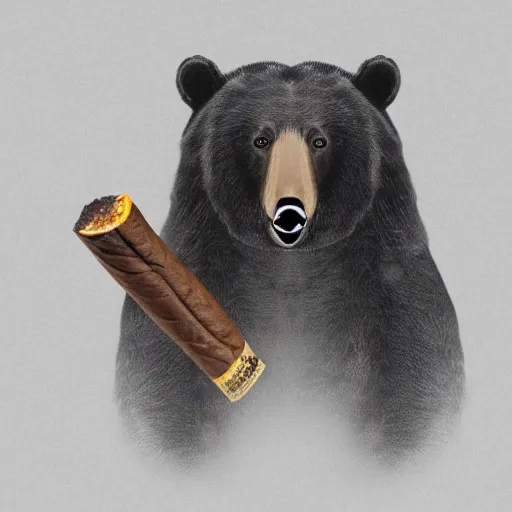 Prompt: A bear in a suit smoking a cigar while drifting in a Lamborghini, digital art