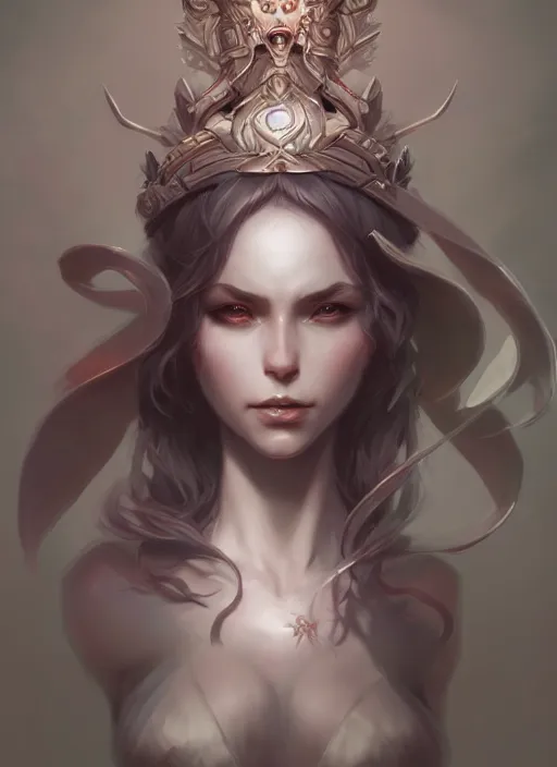 Image similar to goddess of the underworld, highly detailed, artgerm, cushart krenz, zeronis, trending on artstation, soft light, sharp edges, illustration, character design, concept art