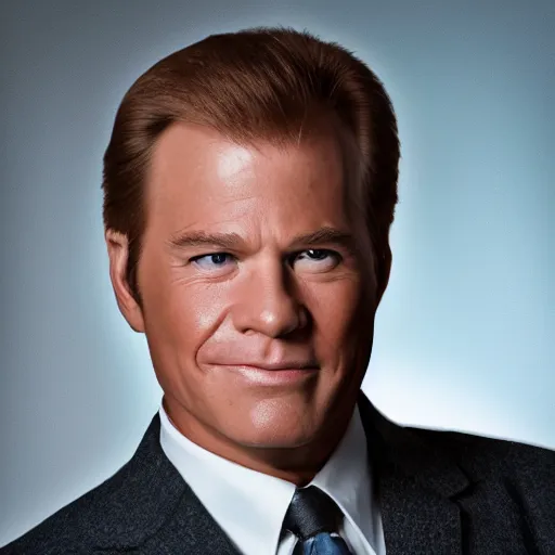 Image similar to dslr photography of captain james t kirk, head and shoulders photography, cinematic, studio portrait