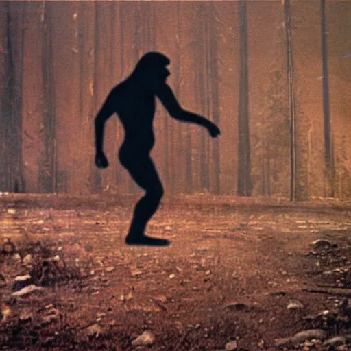 Prompt: a 1960s photograph of a UFO abducting Bigfoot, 4k, hyperrealstic picture