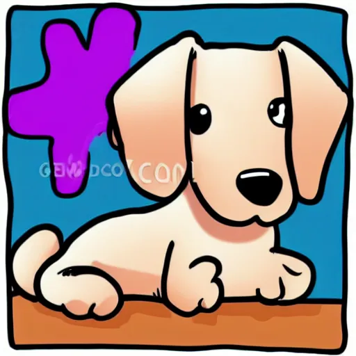 Prompt: cute dog cartoon