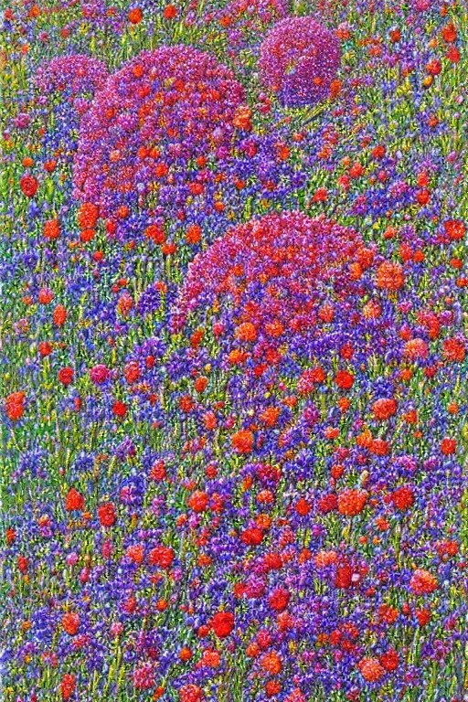 Prompt: spring flowers, happy and beautiful, by ivan marchuk