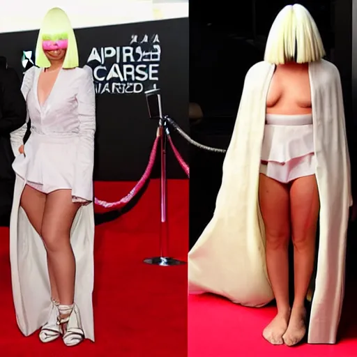 Image similar to Sia Furler red carpet