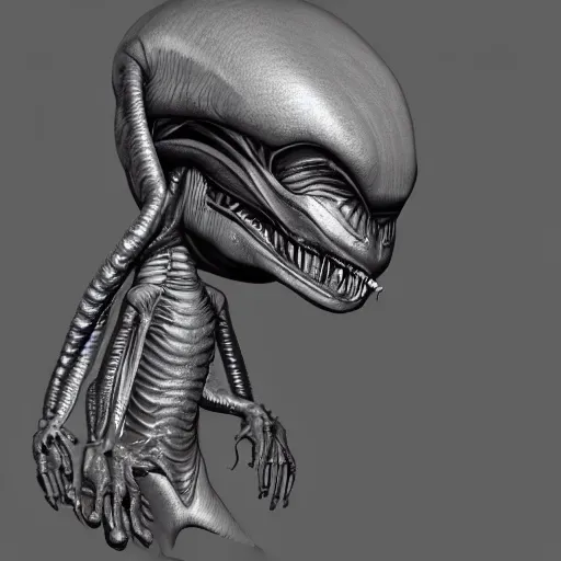 Image similar to alien realistic style 3 d