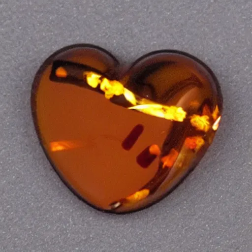 Image similar to amber with a microchip inside, realistic, detailed, high definition