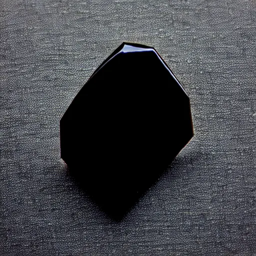 Image similar to “reaching hand made of cut gemstone, black background, 35 mm product photo”