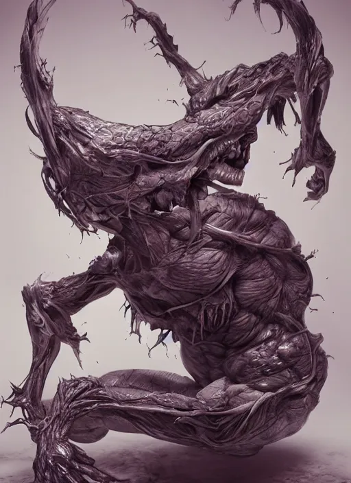 Image similar to monster anatomy, ross tran, anatomical, highly detailed sculpture, intricate detailed, ommatidia, 8 k, cinematic atmosphere, post - processing