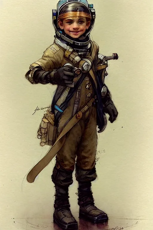 Image similar to ( ( ( ( ( 2 0 5 0 s retro future 1 0 year boy old super scientest in space pirate mechanics costume full portrait. muted colors. ) ) ) ) ) by jean - baptiste monge!!!!!!!!!!!!!!!!!!!!!!!!!!!!!!