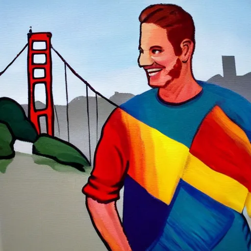 Image similar to paint a german lad living in san francisco