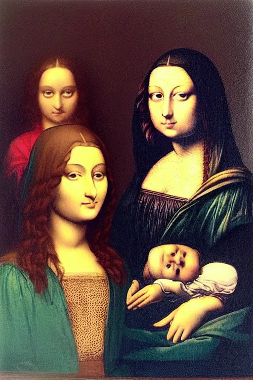 Image similar to “Two Mona Lisas”
