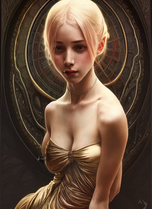 Image similar to sansan suicide realistic,, surealism, aesthetic, shiny, fantasy, intricate, elegant, extremely higly detailed, digital painting, artstation, body symmetrical anatomy, baroque, concept art, photoshop, krita, smooth, sharp focus, full body focus, illustration, digital painting, art by artgerm and greg rutkowski and alphonse mucha