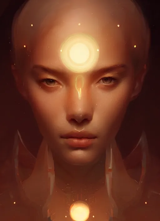 Image similar to portrait of kson, intricate, elegant, glowing lights, highly detailed, digital painting, artstation, concept art, smooth, sharp focus, illustration, art by wlop, mars ravelo and greg rutkowski