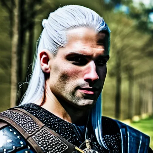 Prompt: anthony starr as geralt
